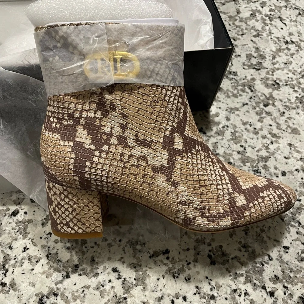 Lauren Ralph Lauren snake print Boots. - Picture 3 of 17